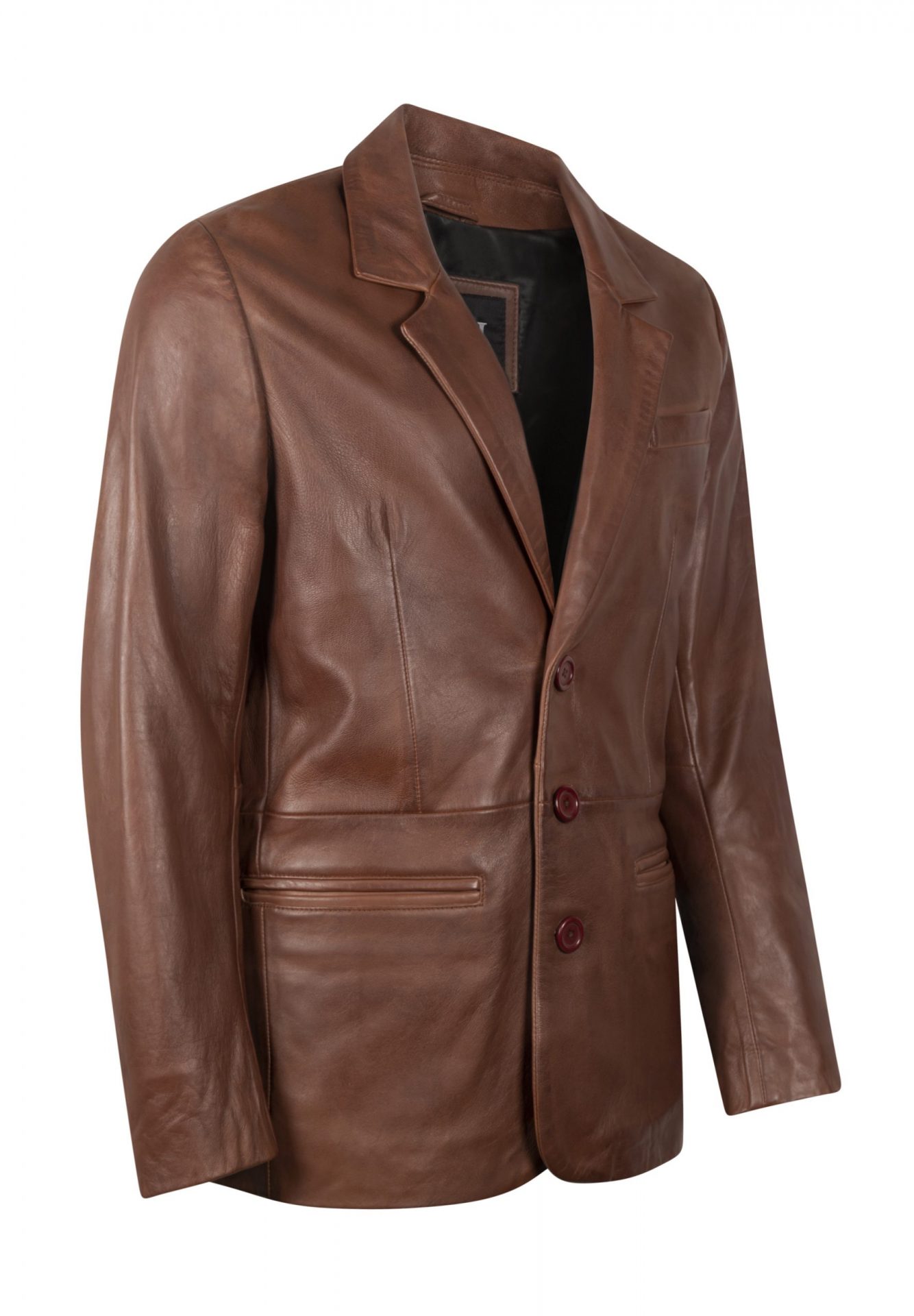 Brown Leather Blazer