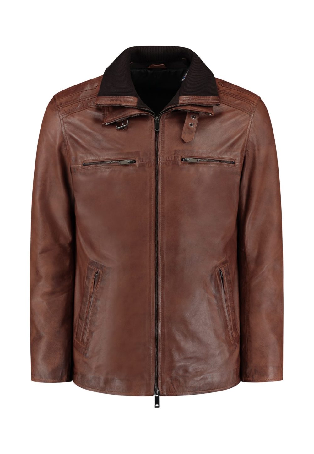 flex-brown-leather-parka